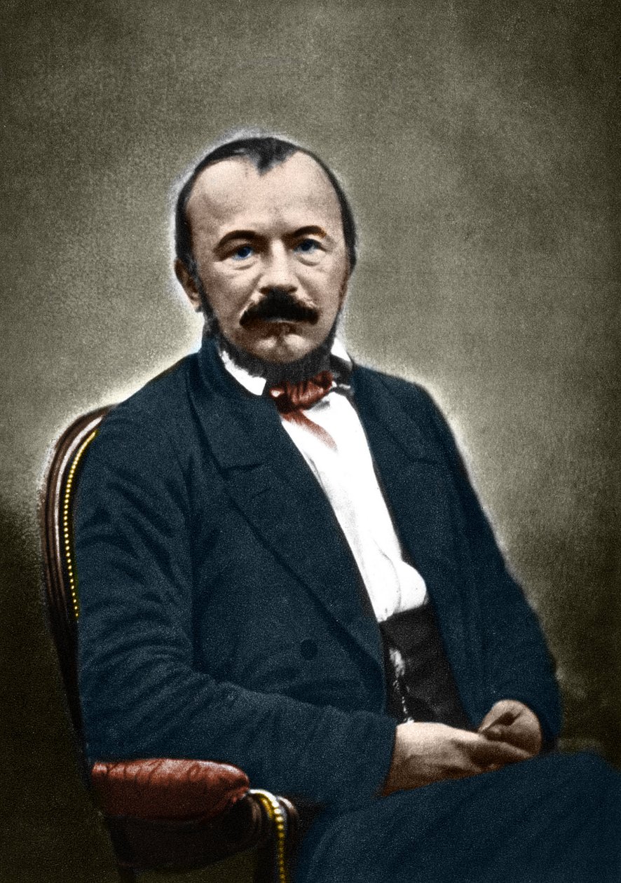 Retrato de Gerard de Nerval, escritor francés (1808-1855). de Nadar