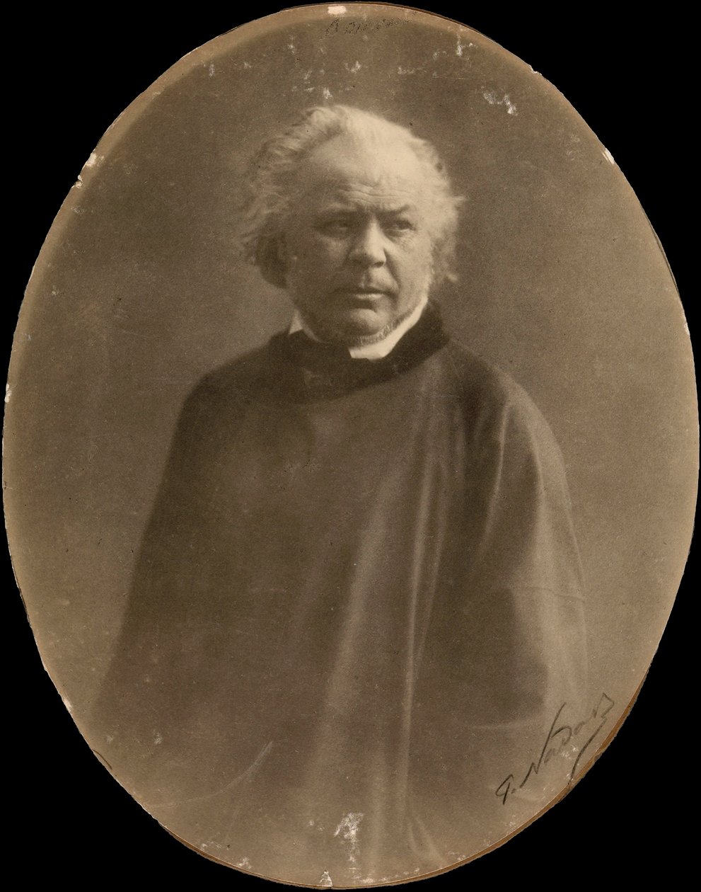 Retrato del pintor Honoré Daumier de Nadar