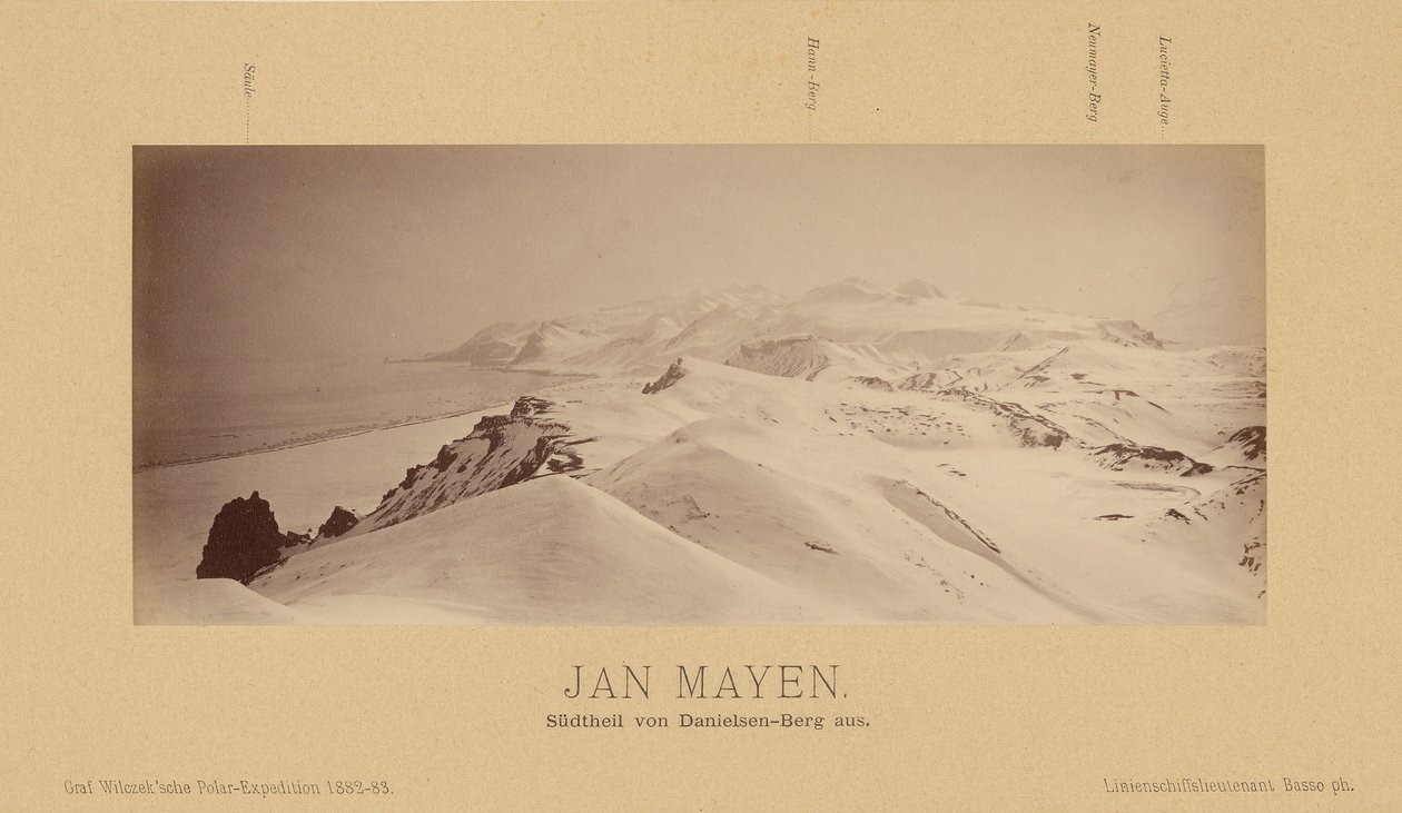 Jan Mayen, parte sur de Danielsen-Berg. de (Linienschiffs Lieutenant) Richard Basso