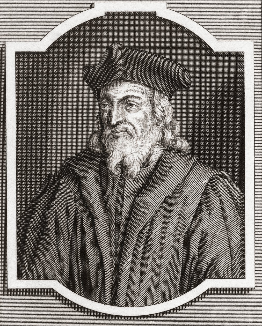 Jerónimo de Praga. Retrato. Siglo XVIII (grabado) de (after) Dutch School