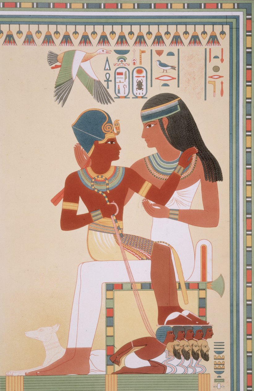 746.c.1. & f.8 Amounoph II y su institutriz de 