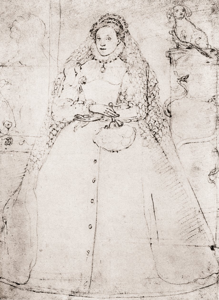 Isabel I (litografía) de (after) English School