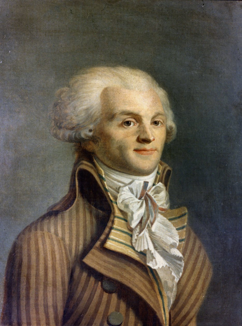 Retrato de Maximiliano María Isidoro por Robespierre (1758-1794), político francés. de (after) French School