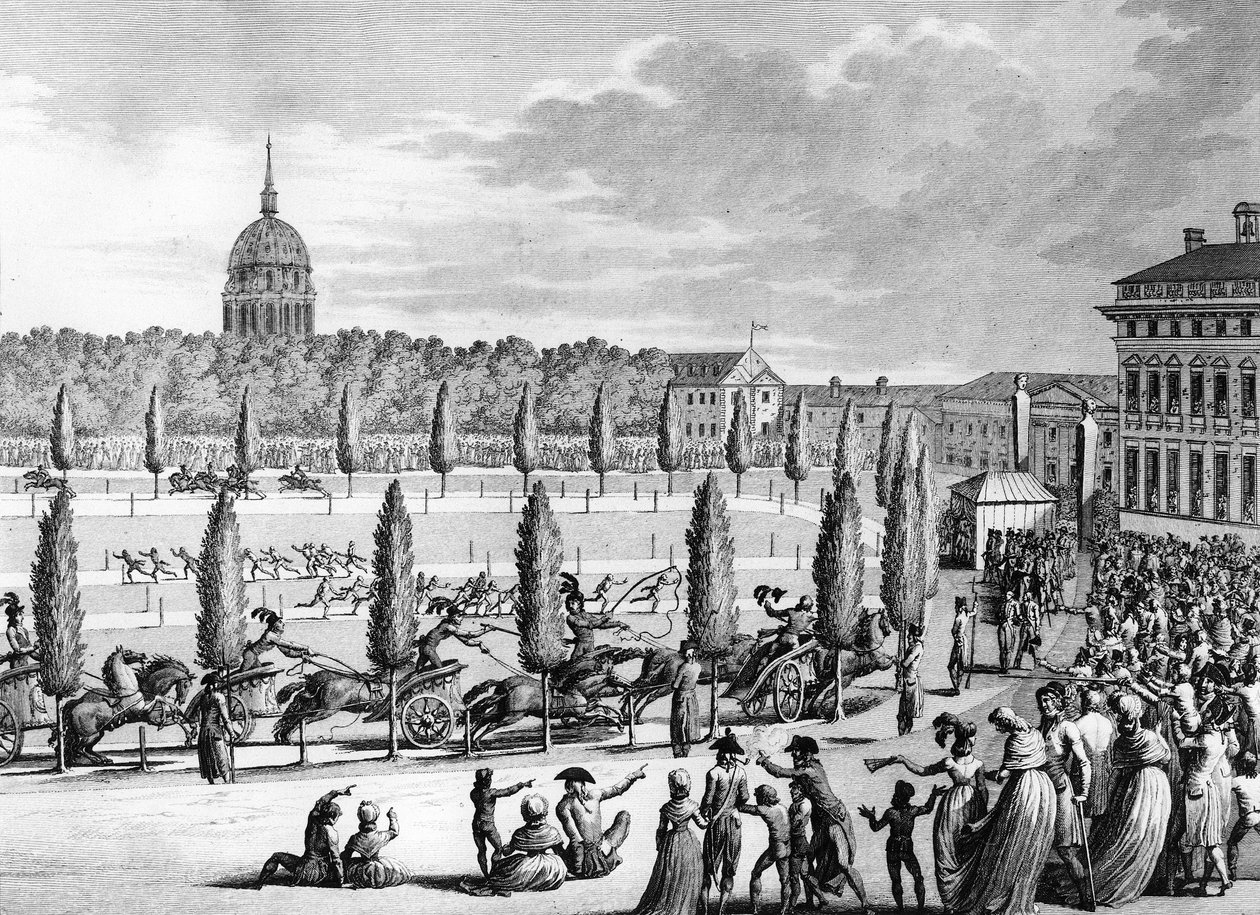 Revolución Francesa: Fiesta de la fundación de la República el 1 de Vendimiario Año V (22 de septiembre) de (after) Girardet