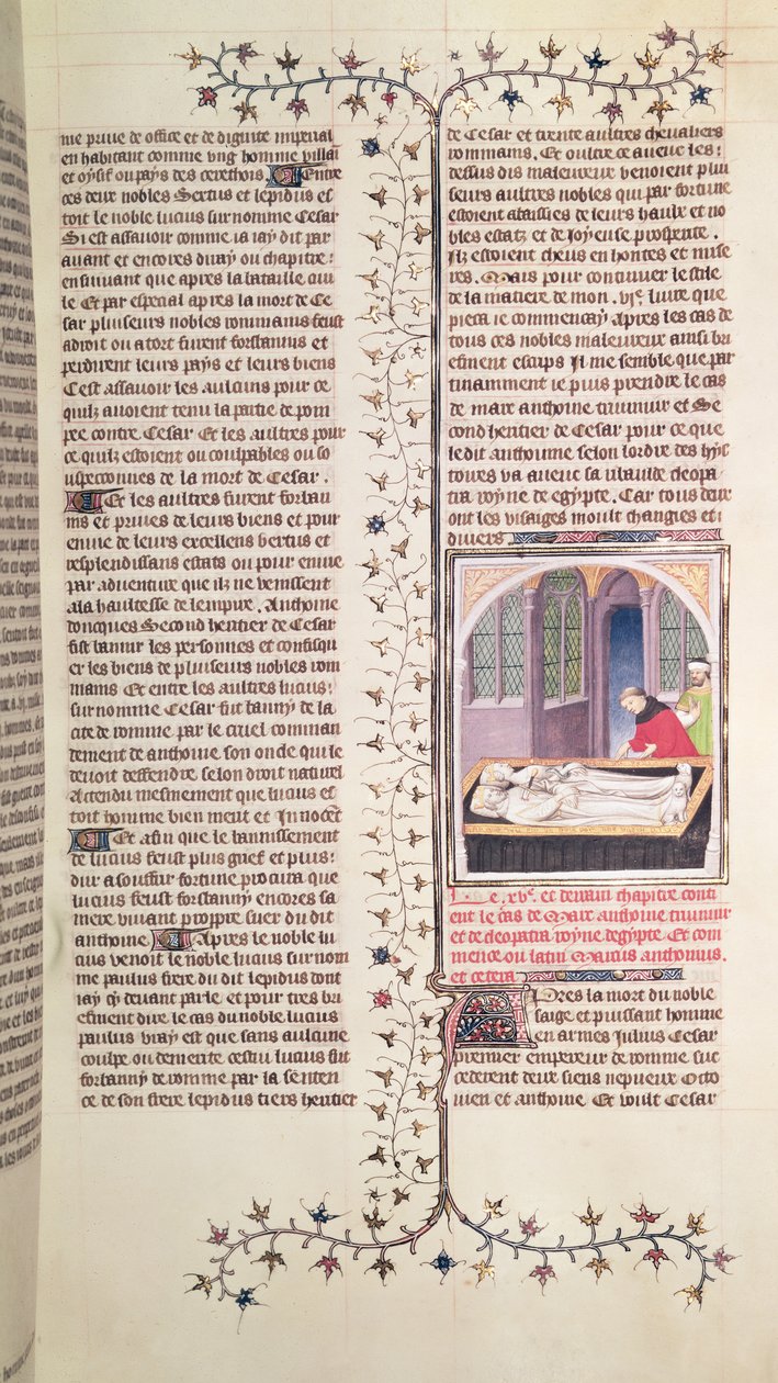 Tumba de Marco Antonio y Cleopatra, por el Maestro y Taller Boucicaut de (and workshop) Boucicaut Master