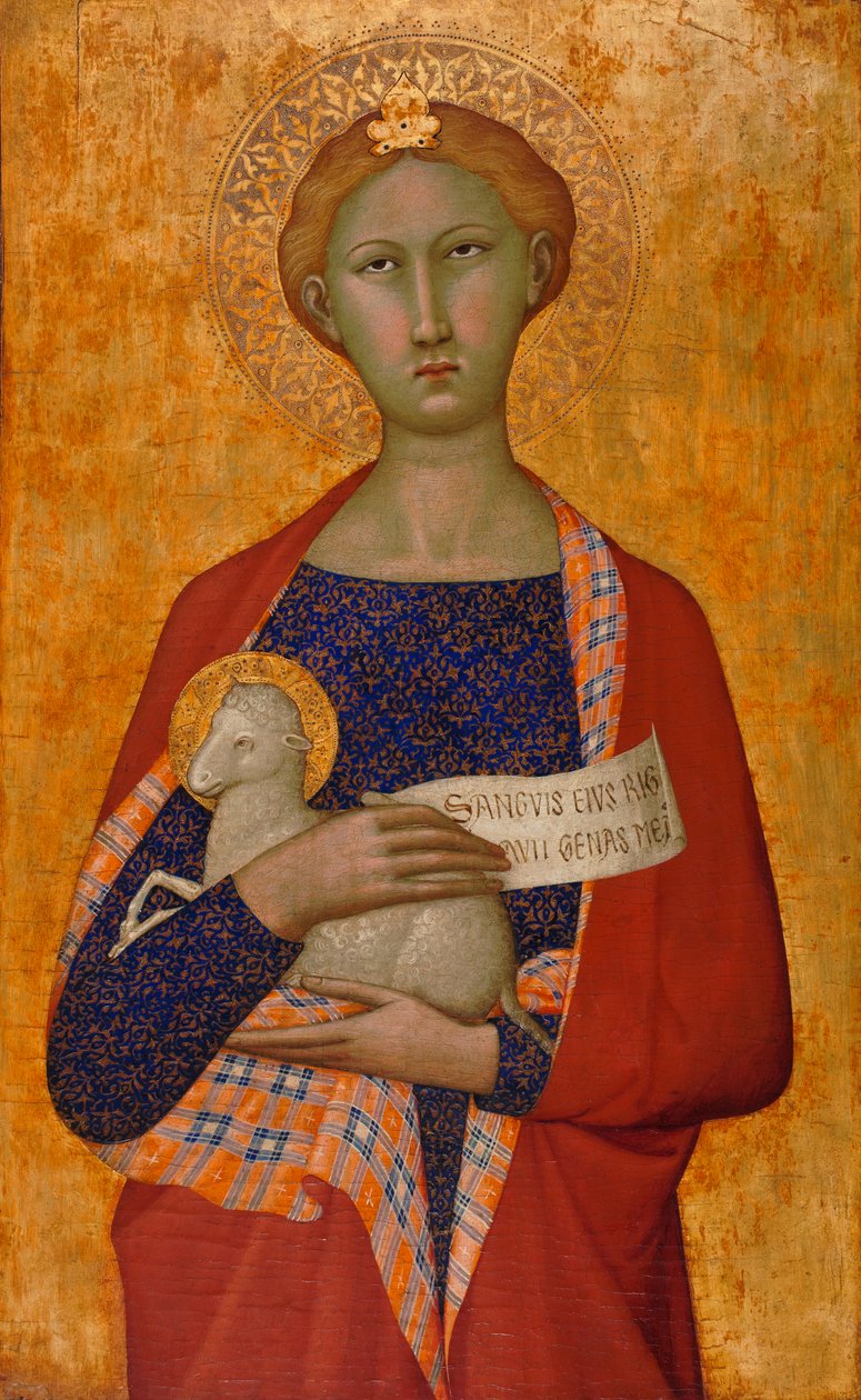 Santa Inés de (attr. to) Master of the Straus Madonna