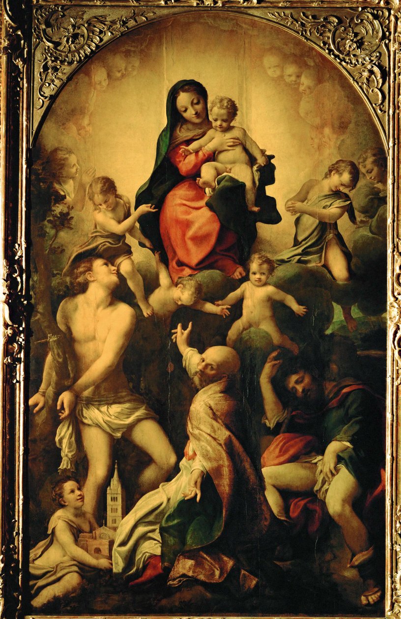 La Virgen de San Sebastián ... de (c.1489 1534) Correggio