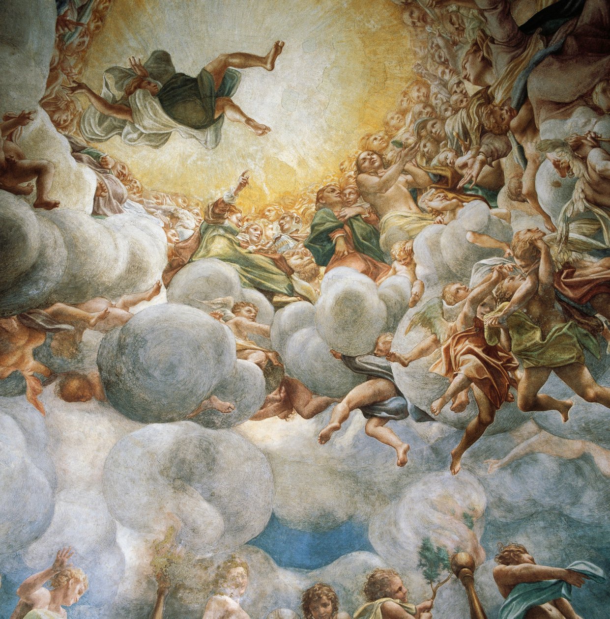 Eva y María ascendiendo, detalle de la Asunción de la Virgen de (c.1489 1534) Correggio