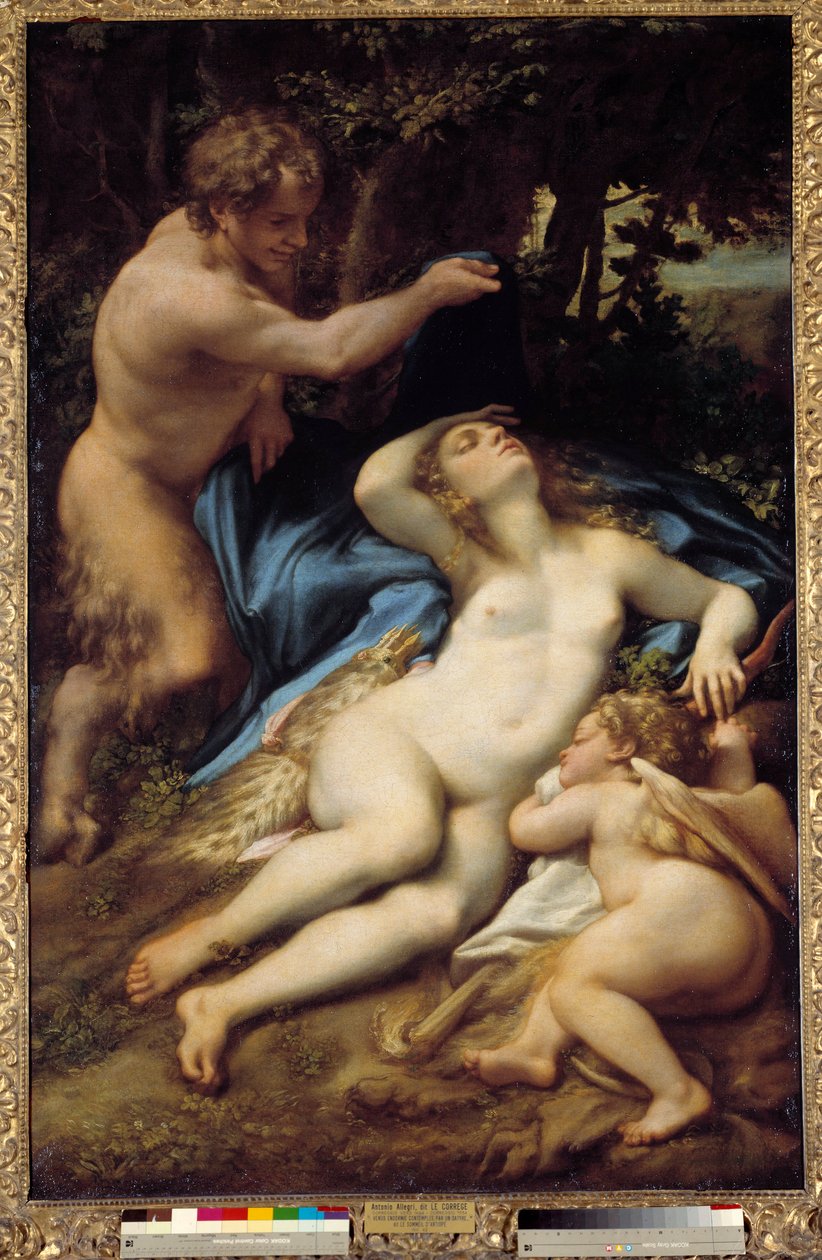 Venus, Sátiro y Cupido de (c.1489 1534) Correggio