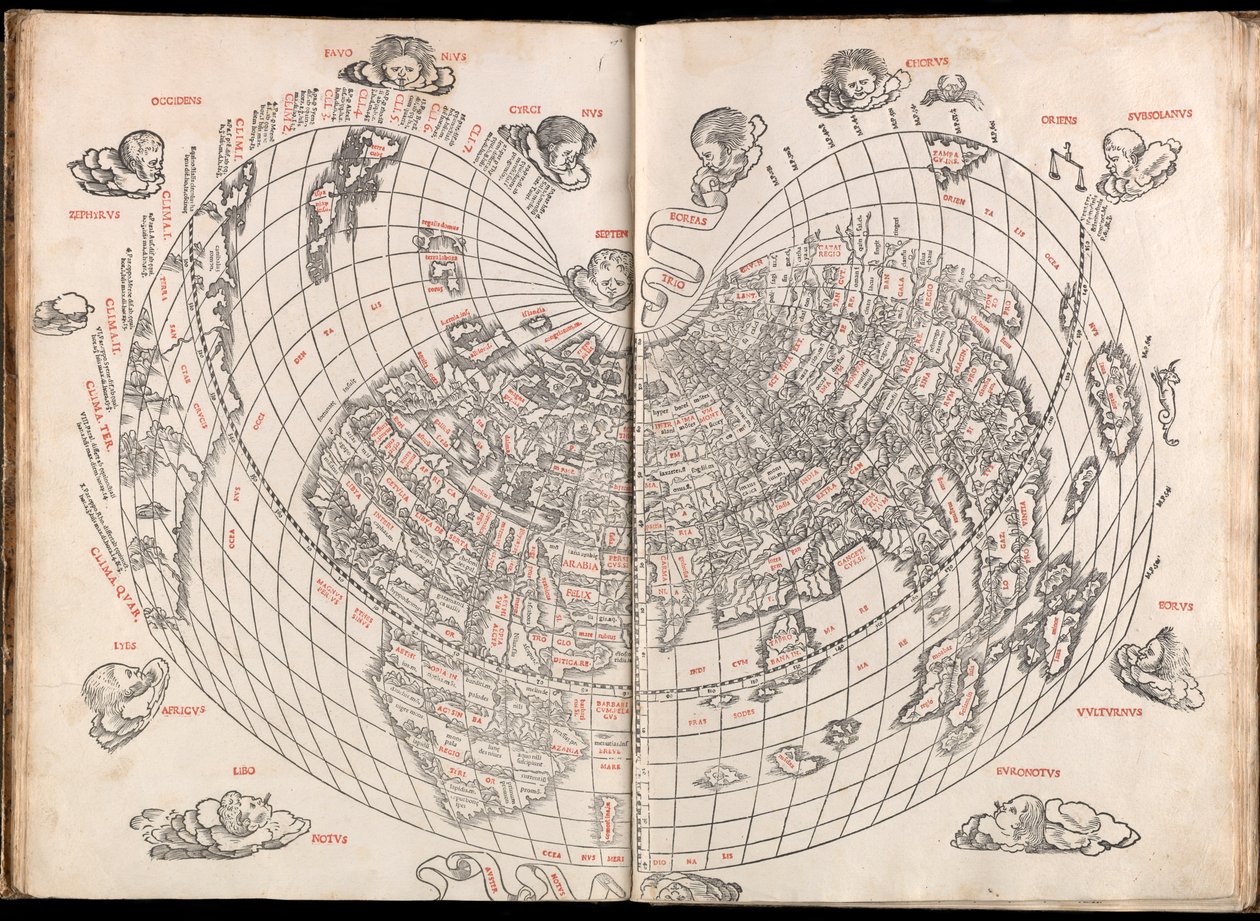 Claudii Ptholemaei Alexandrini liber geographiae cum tabulis et universali figura et cum additione locorum quae a recentioribus reperta sunt diligenti cura emendatus et impressus de (c.90 168)(after) Ptolemy