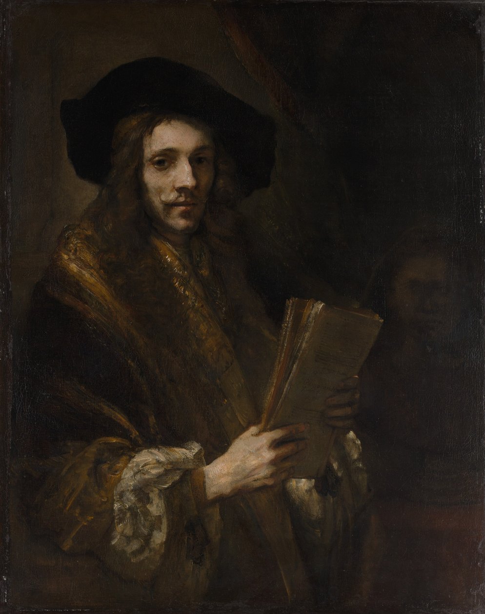 Retrato de un hombre ("El subastador") de (follower of) Rembrandt Harmensz. van Rijn