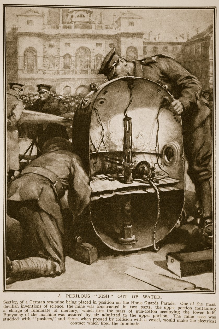 Un pez peligroso fuera del agua, 1914-19 de Unknown