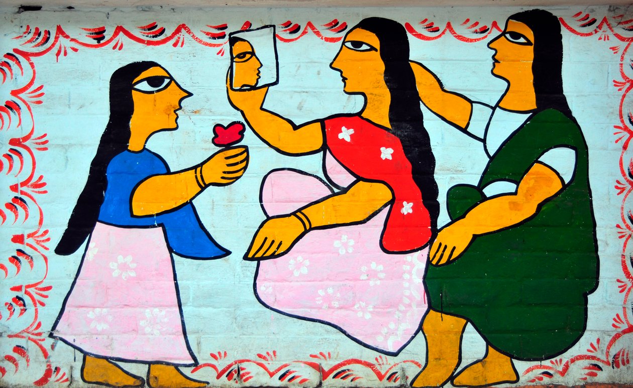 Un mural de mujeres rurales de Bangladesh de Unknown