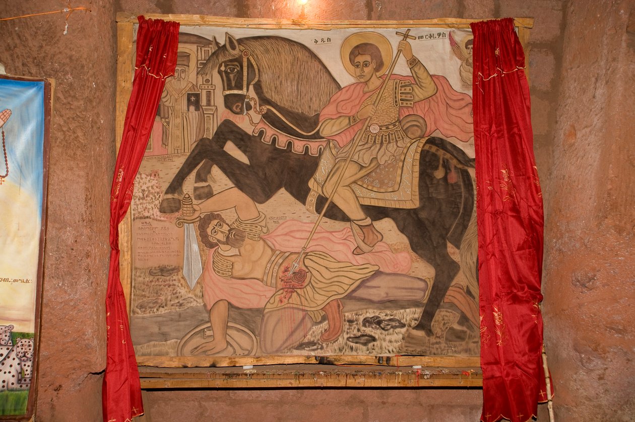 Iglesia Bet Amanuel, Lalibela, Etiopía, África de Unknown