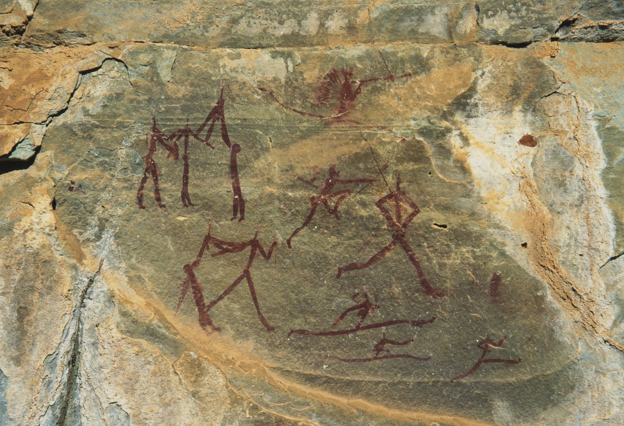 Pintura rupestre bosquimana de Unknown