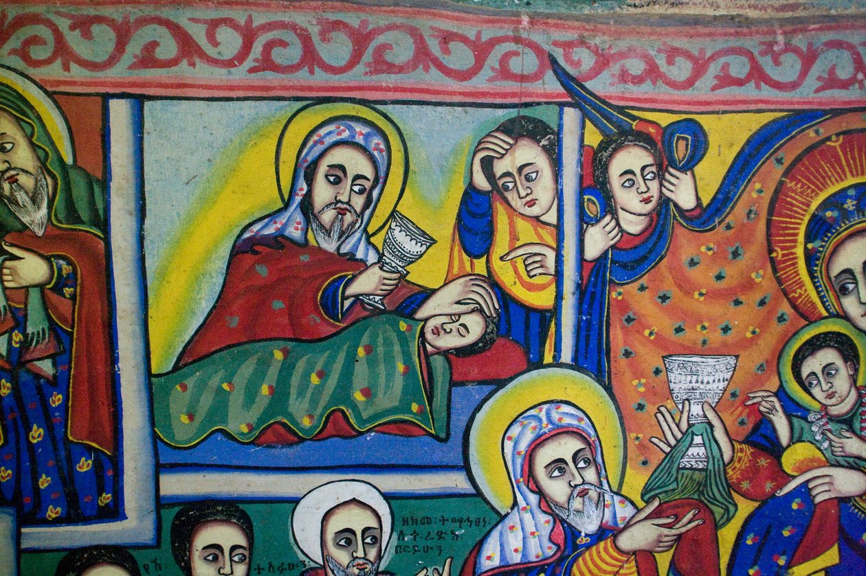 Iglesia Debre Sina Maryam, Gorgora, Lago Tana, Etiopía, África de Unknown