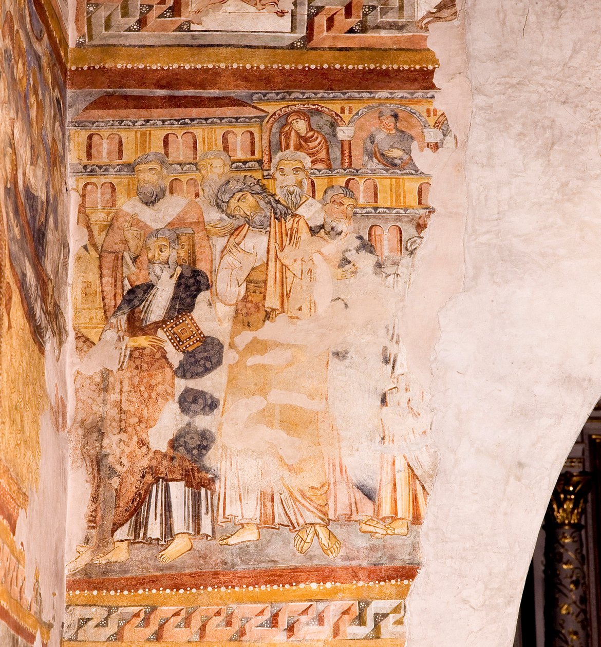 Fresco, iglesia de Santa María del Conforto, Maia Bassa, Merano, Trentino Alto Adige, Italia de Unknown