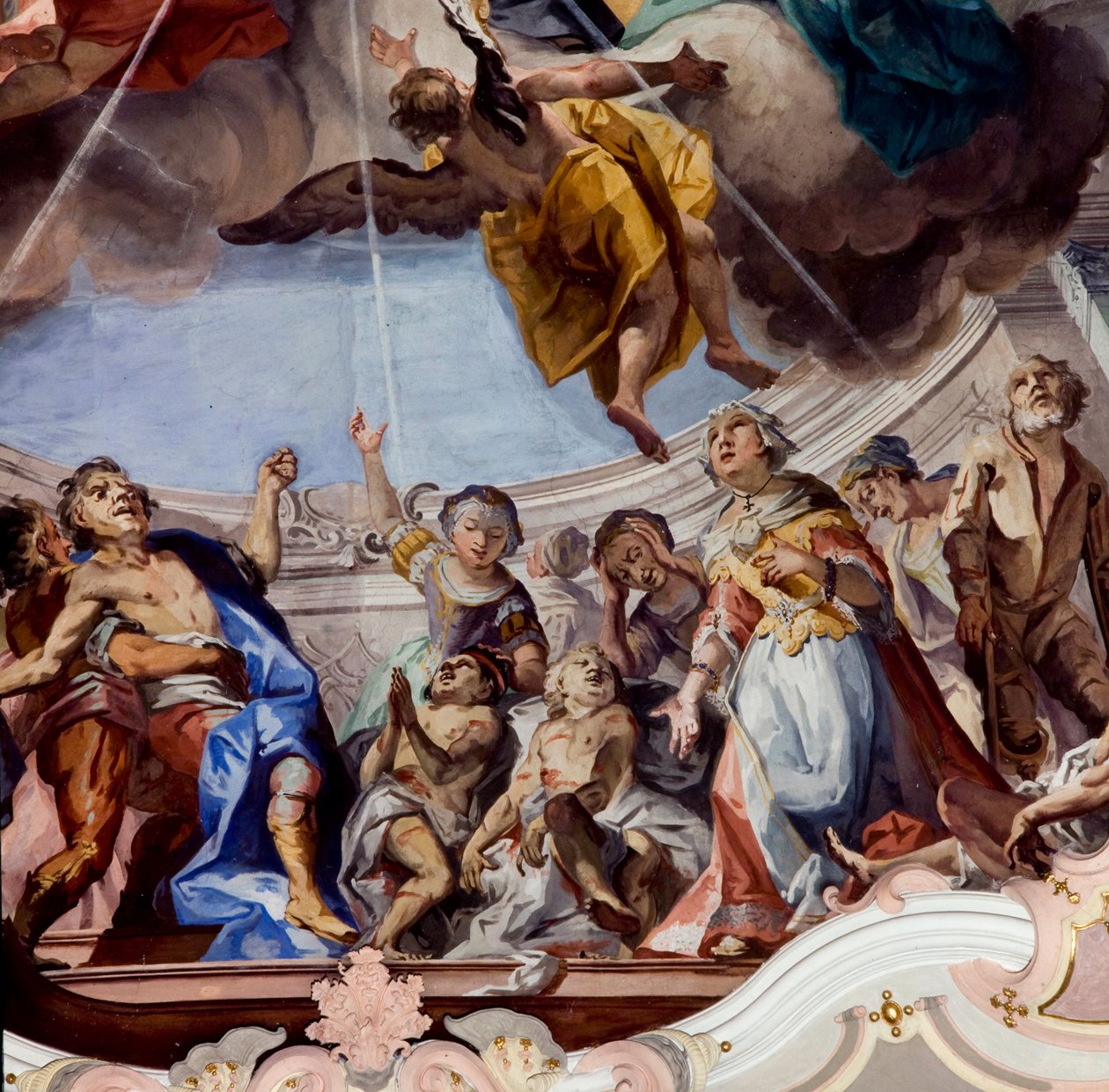 Fresco, Abadía de Novacella, Bressanone, Trentino Alto Adige, Italia de Unknown