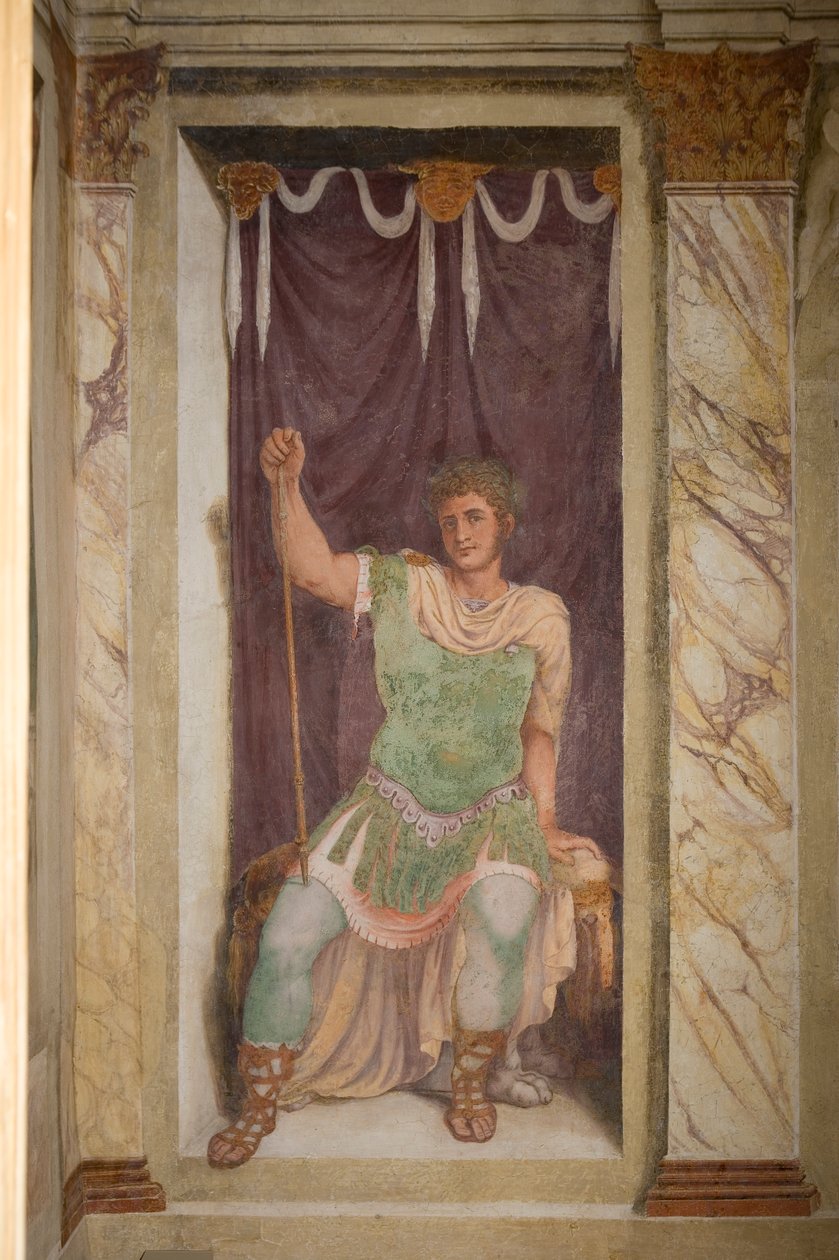 Fresco, Villa dei Vescovi, Luvigliano, Veneto, Italia de Unknown