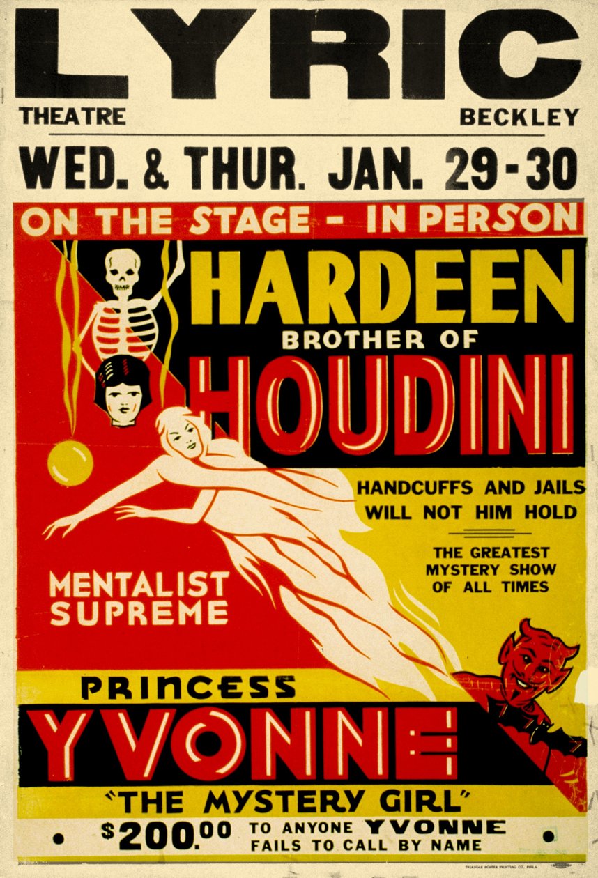 Hardeen, hermano de Houdini, c.1931 de Unknown