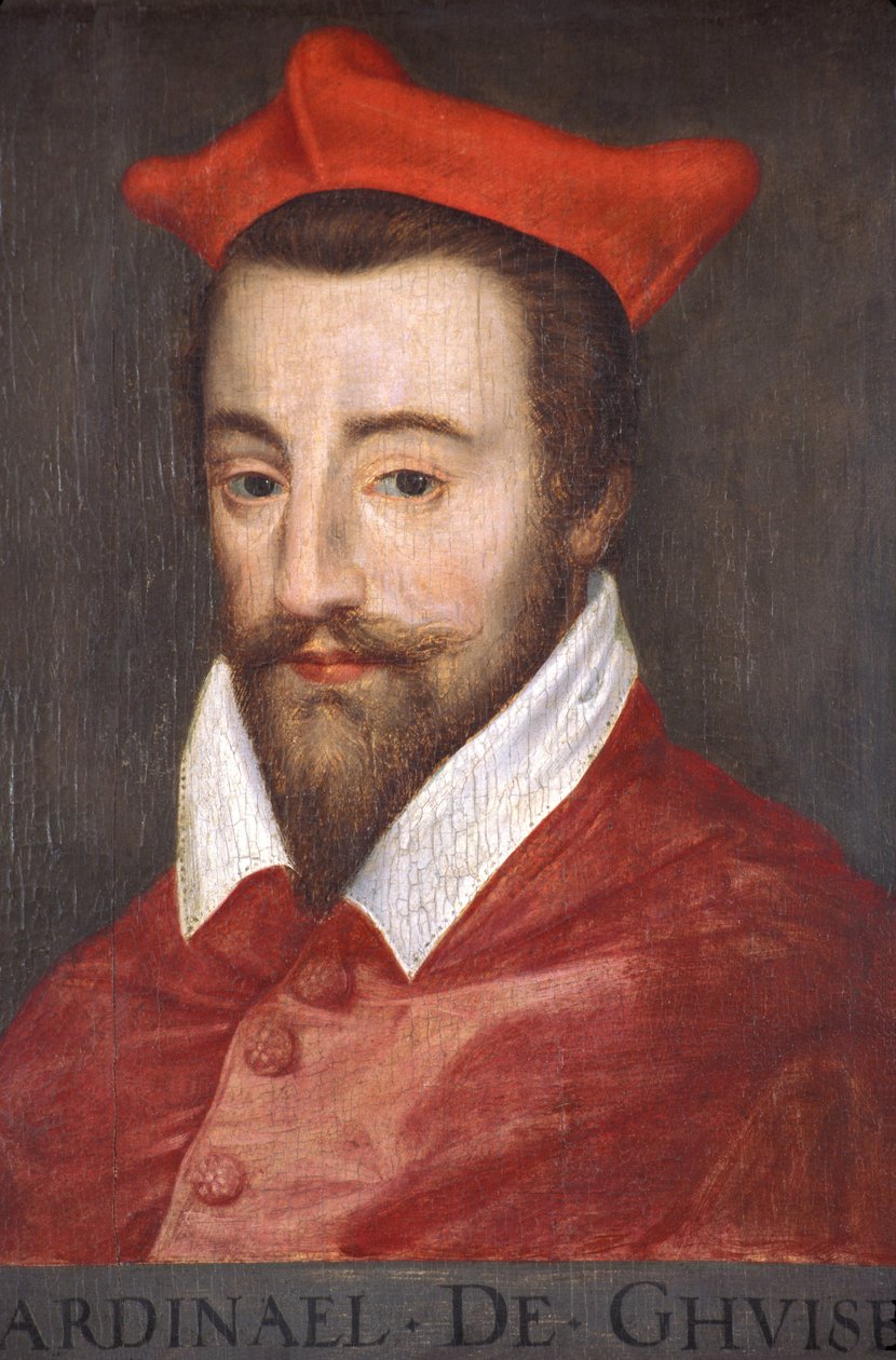 Indre y Loira N* 026 - Castillo de Azay-le-Rideau - Habitación N* 4 - Retrato del Cardenal de Guisa (Luis II de Lorena, llamado el Cardenal de Guisa y luego de Lorena, 1555-1588) de Unknown
