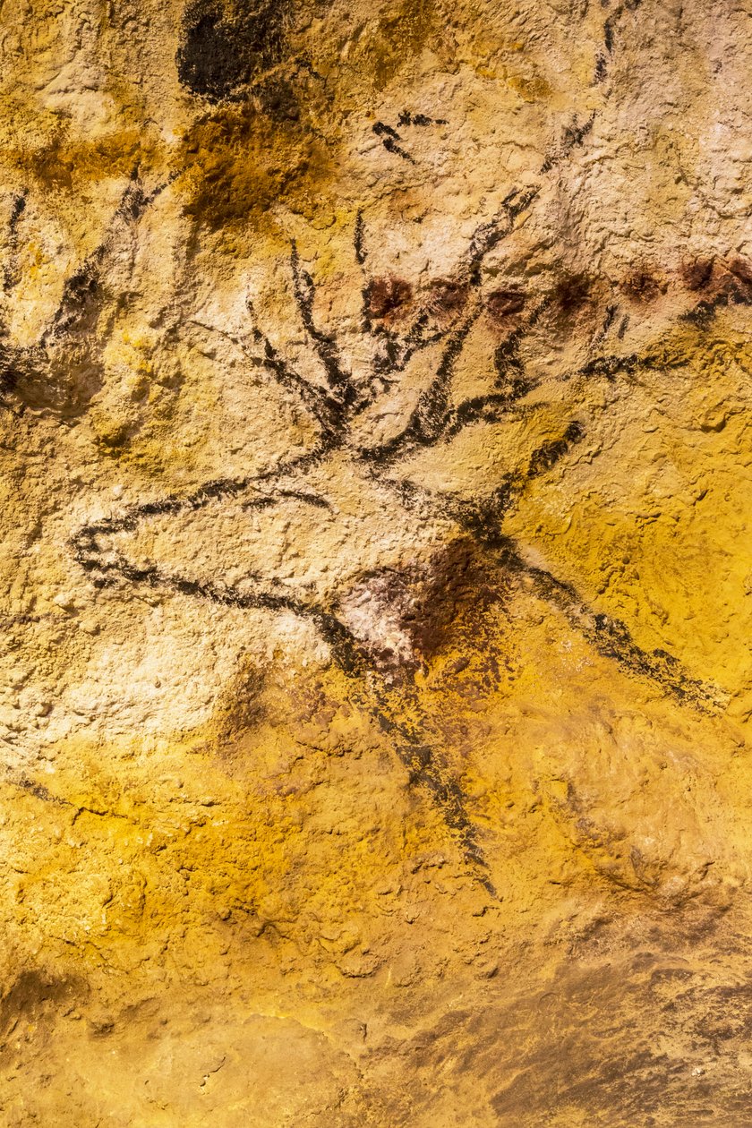 Pintura rupestre de Lascaux, Burdeos, Francia de Unknown
