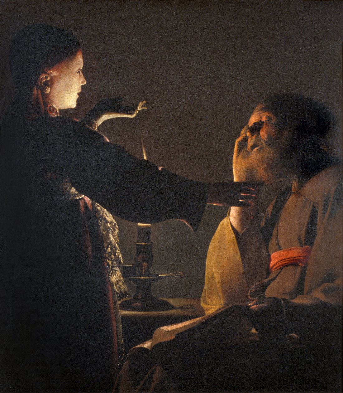 Loira Atlántico N* 097 - NantesMuseo de Bellas Artes - El Sueño de San José (o Aparición del Ángel en San José) - por Georges de La Tour de Unknown