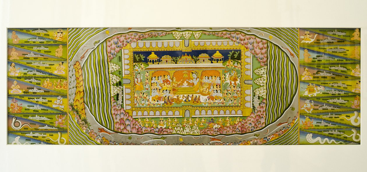 Pintura Marwar: Mandalas de Shiva, Museo del Palacio de Mehrangarh, Jodhpur, Rajasthan, India de Unknown