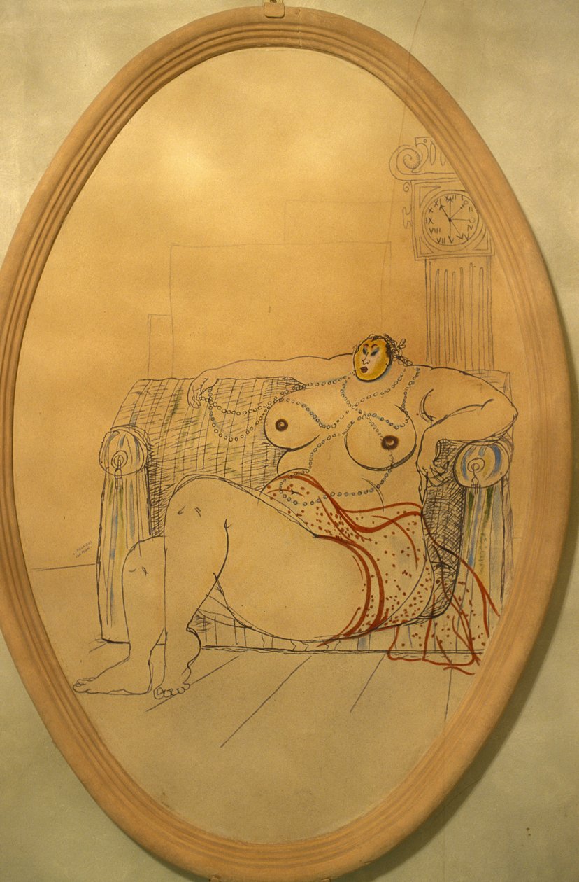 Mujer desnuda, Santarcangelo di Romagna, Emilia-Romaña, Italia de Unknown