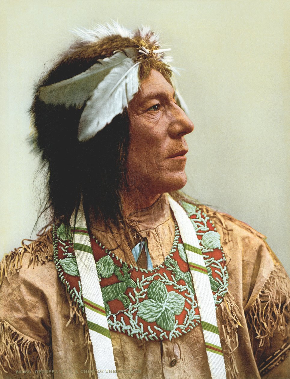 Obtossaway, un jefe Ojibwa de Unknown