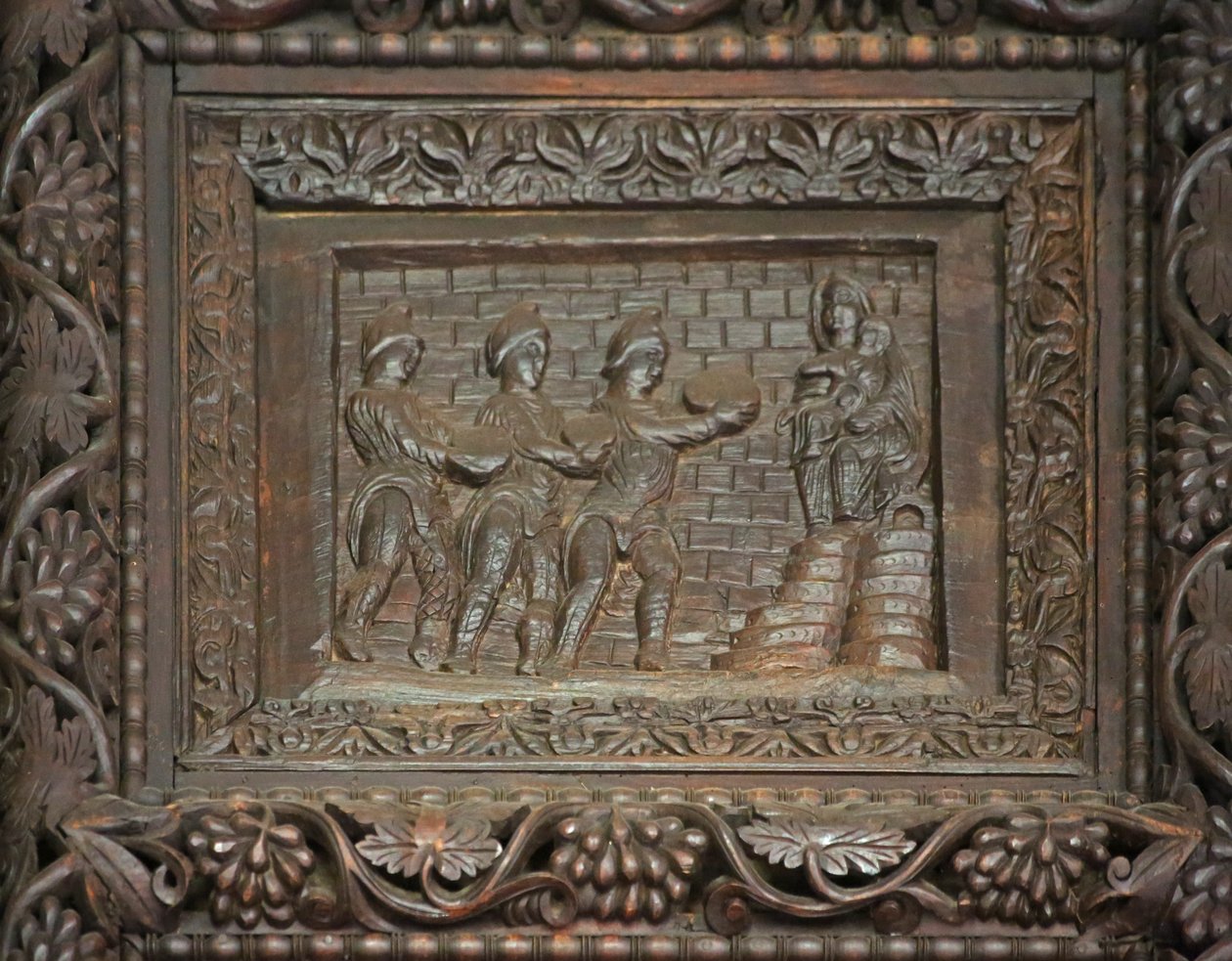 Panel de la puerta del siglo V: la Adoración de los Magos de Unknown