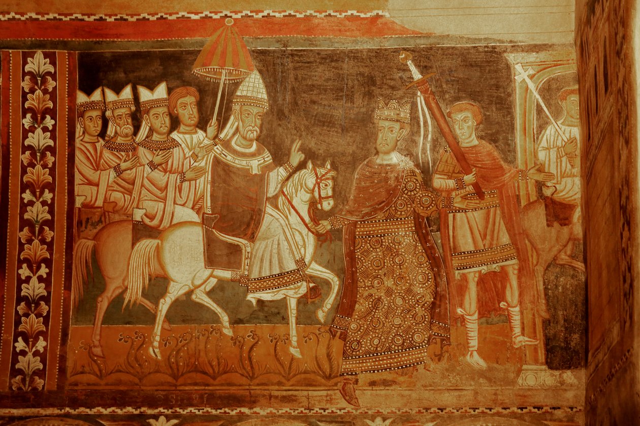 El Papa Silvestre regresa: Escena de la vida del Emperador Constantino y San Silvestre de Unknown