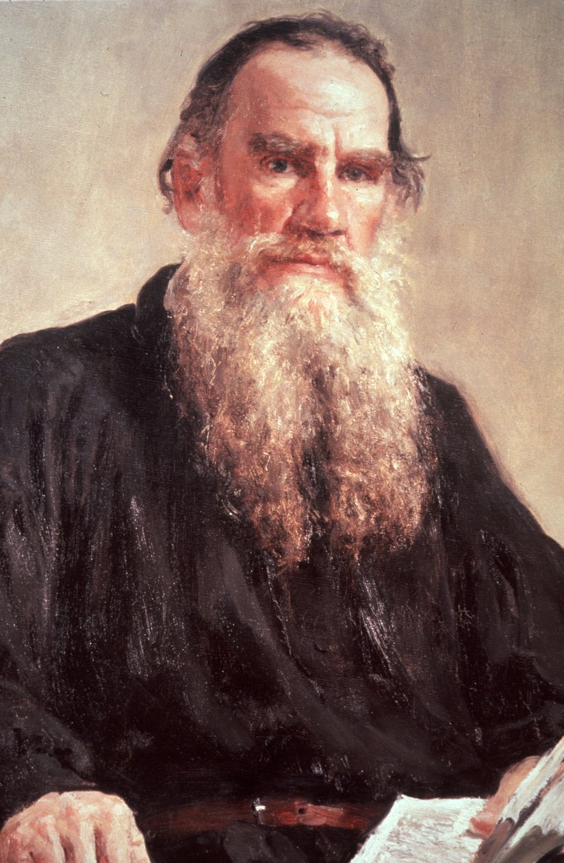 Retrato de León Tolstói por Iván Repin en la Galería Tretiakov de Unknown