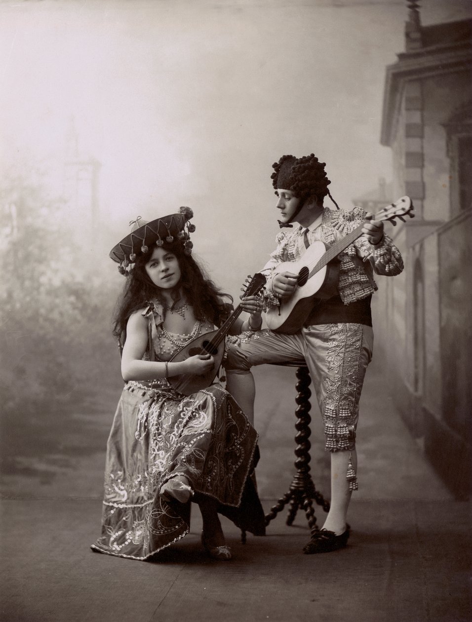 Escena de la opereta Dallago al milione en la Arena Nazionale de Unknown