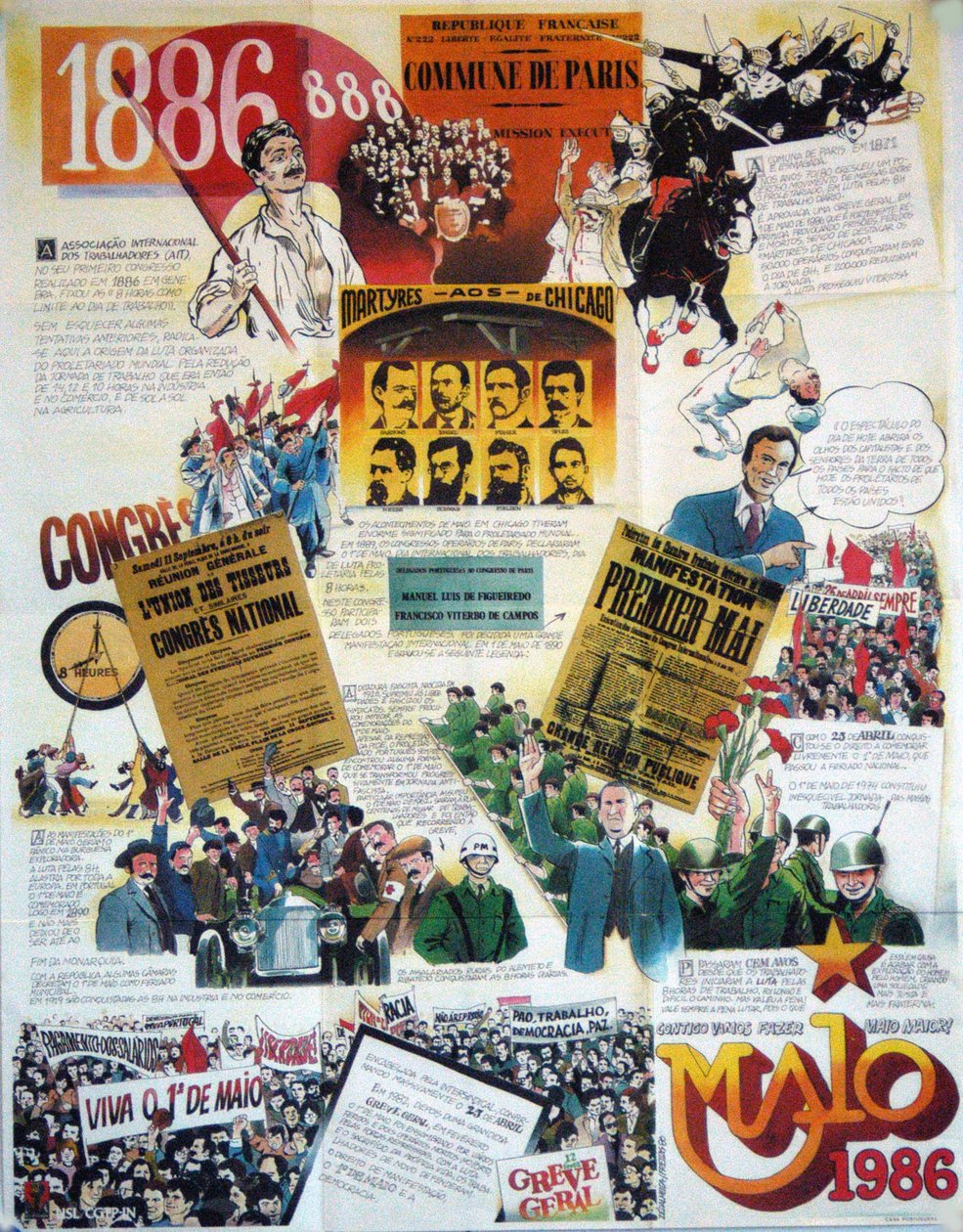 Cartel español para el 1 de mayo de Unknown