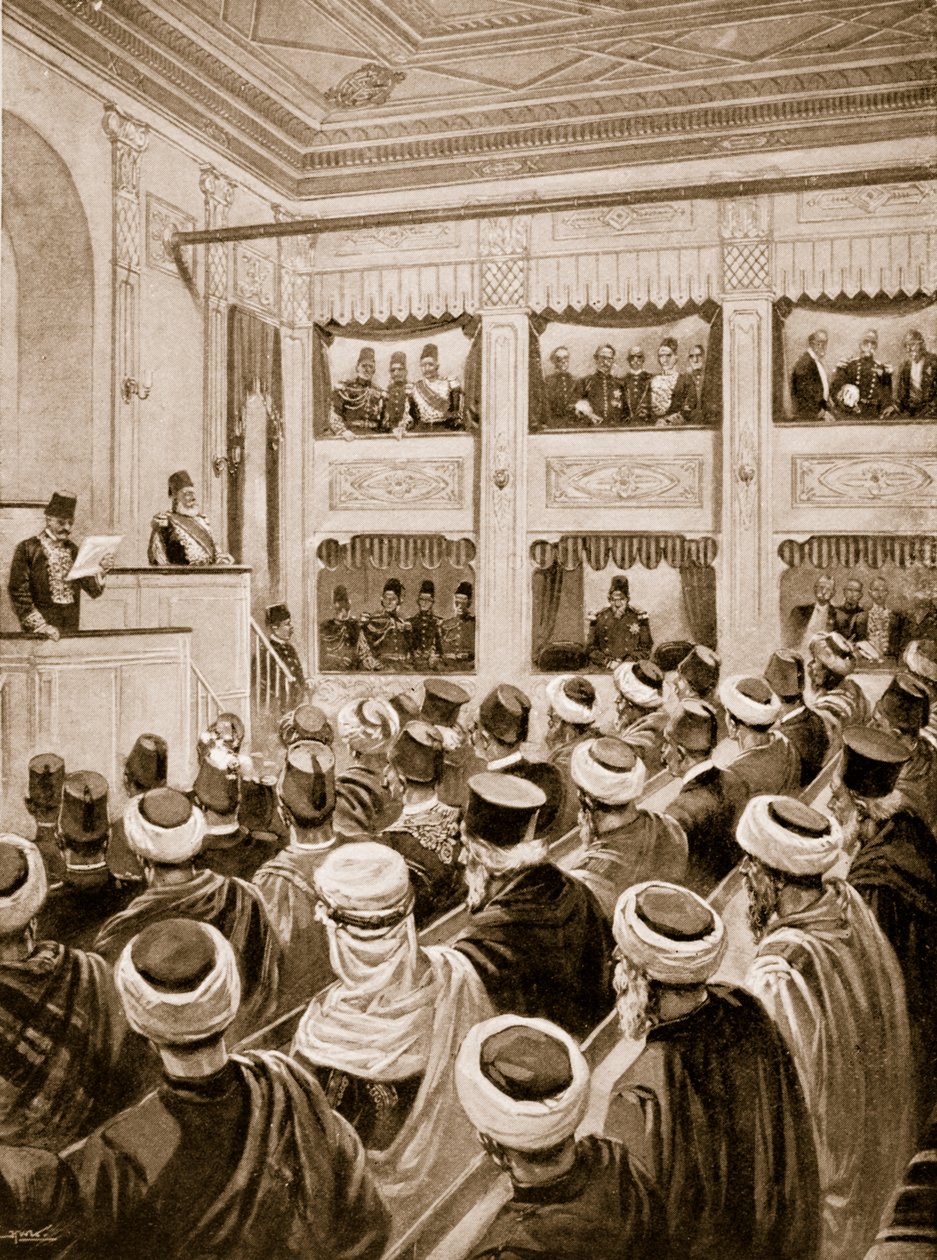 La apertura del Parlamento turco de Unknown