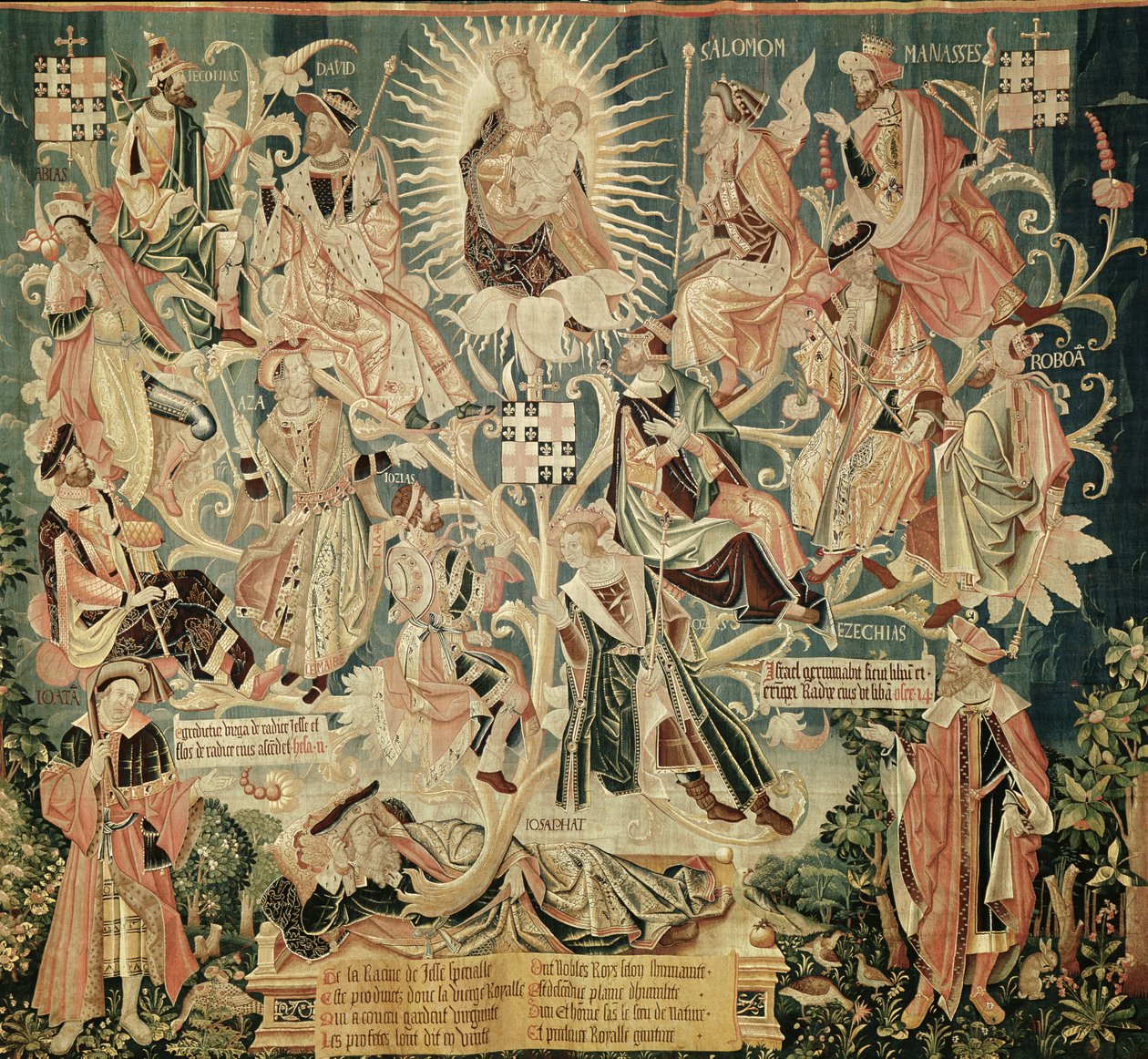 El árbol de Jesé, escenas de la vida de la Virgen de Unknown