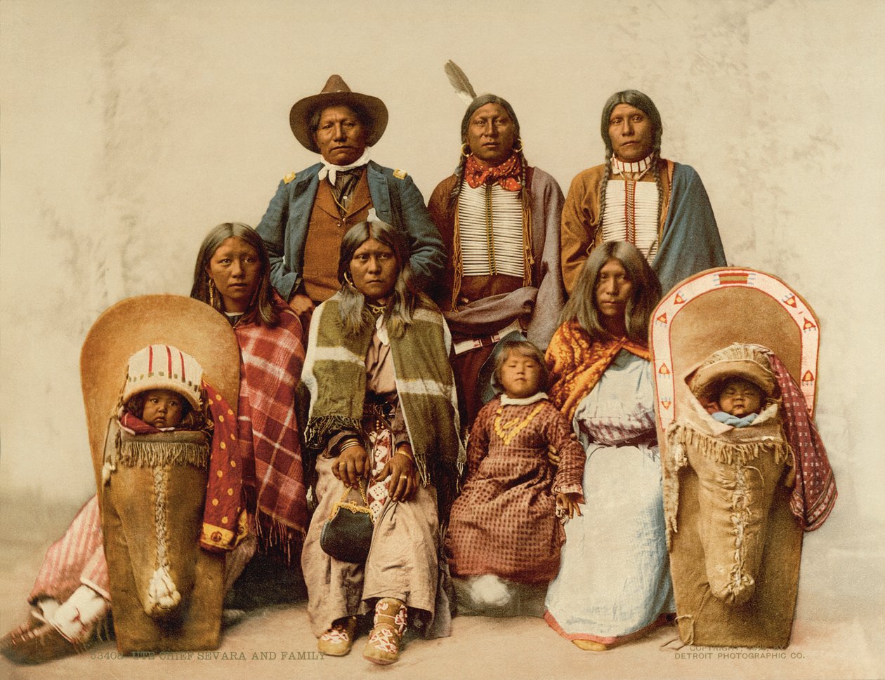 Jefe Ute y su familia de Unknown