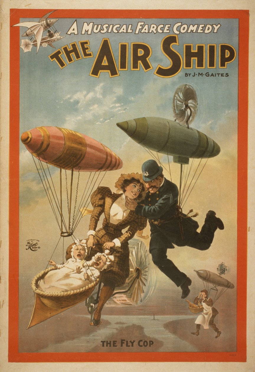 Una comedia musical farsa, El dirigible por J.M. Gaites, 1899 de American School