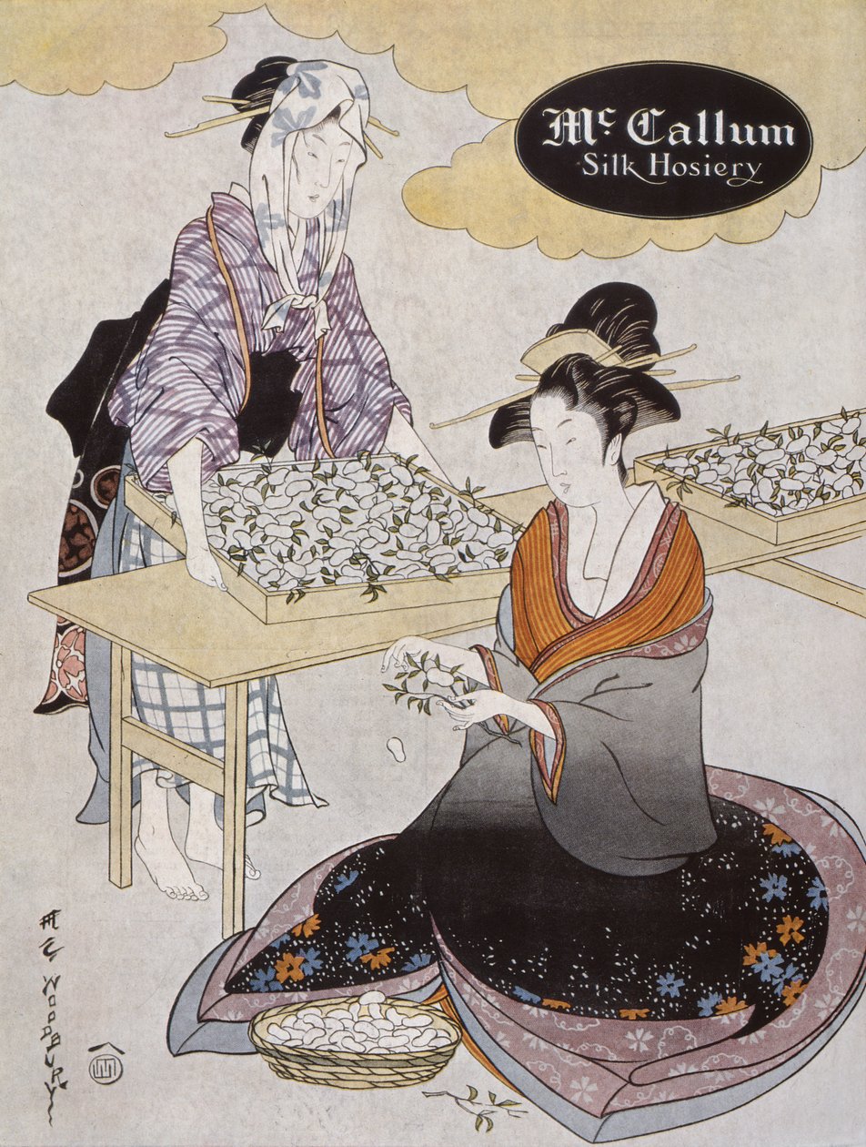 Anuncio de medias de seda McCallum, de la revista Vogue julio 1918 de American School