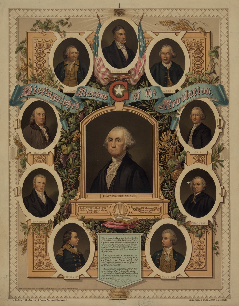 Masones distinguidos de la revolución, 1876 de American School