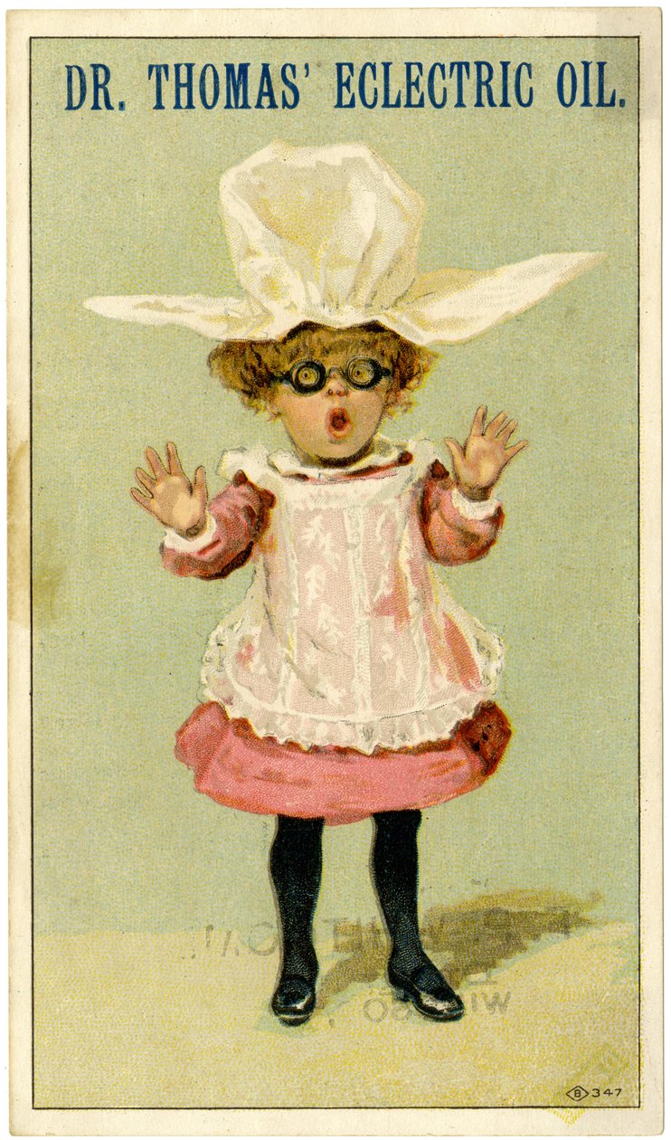 Aceite Ecléctico del Dr. Thomas (tarjeta comercial), c.1880-1910 de American School