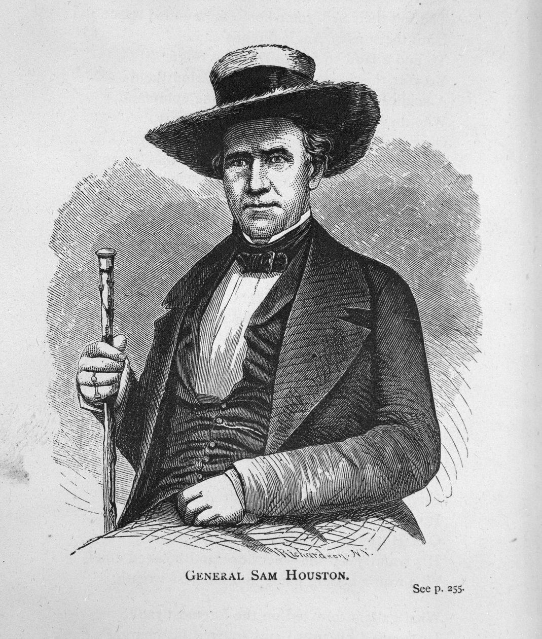 General Sam Houston, del Álbum de Historia de Texas de American School