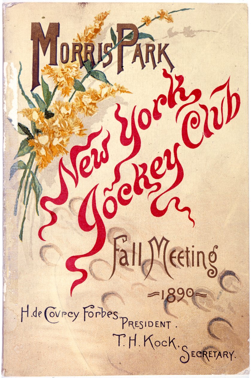 Morris Park, New York Jockey Club, Reunión de Otoño, 1890 de American School