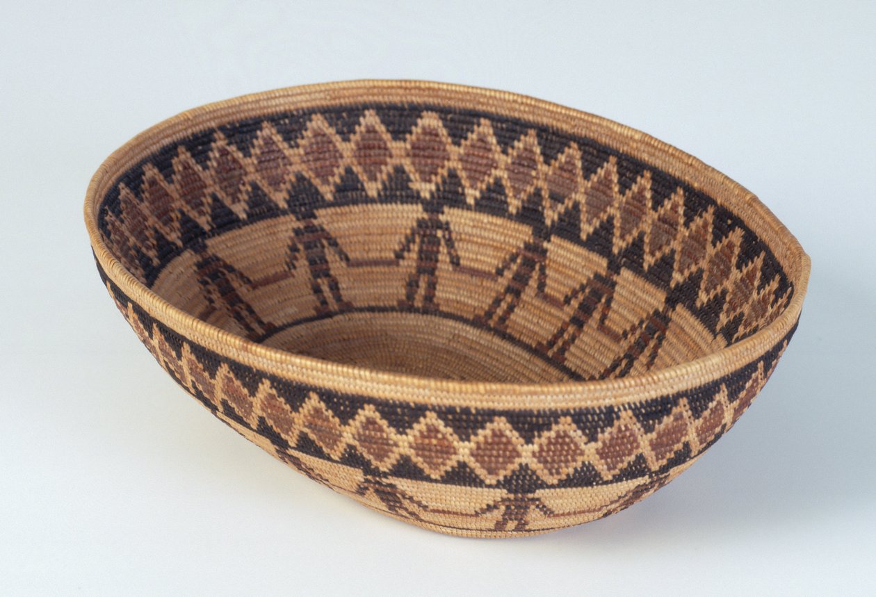 Cesta Ovalada, Cultura Yokuts, c.1990-15 de American School
