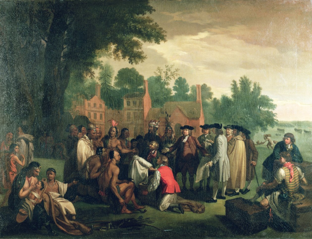 El tratado de Penn con los indios de American School