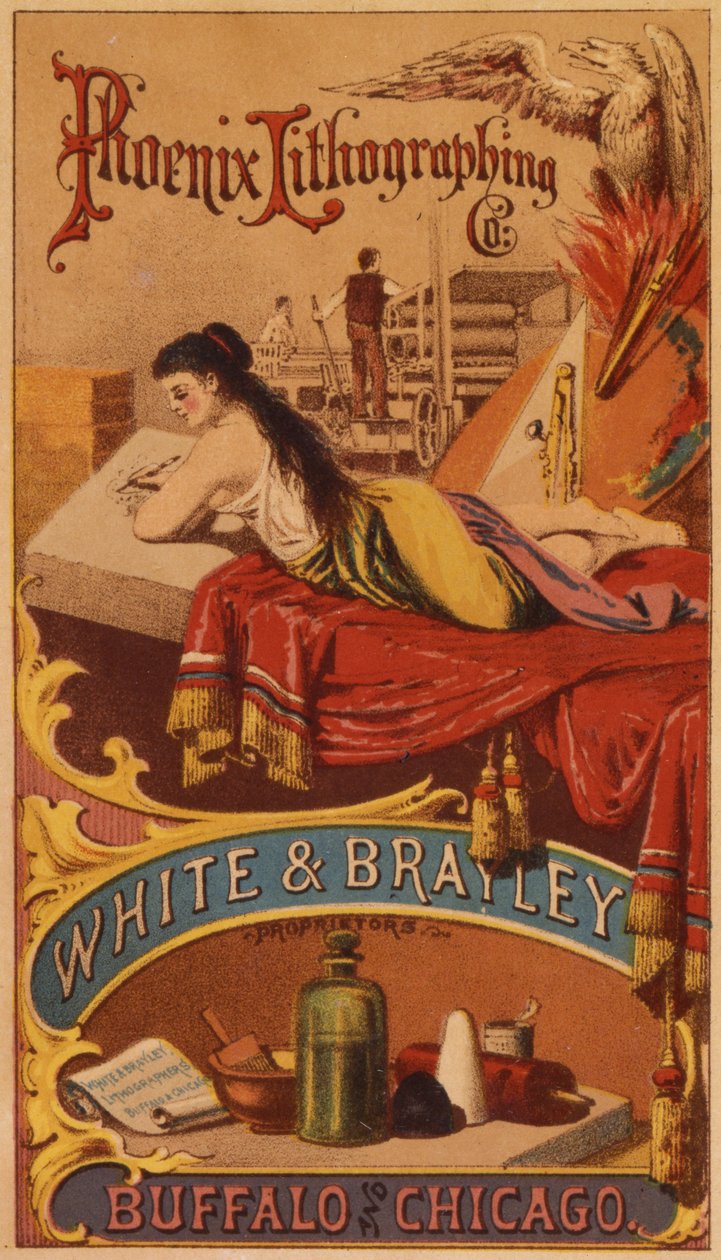 Phoenix Lithographing Co., White & Brailey Propietarios, Buffalo y Chicago de American School