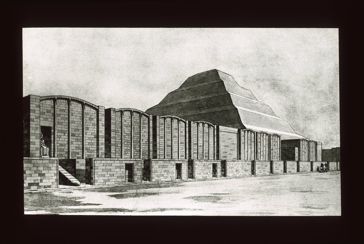 Pirámide escalonada y capillas, Saqqara, III Dinastía de American School