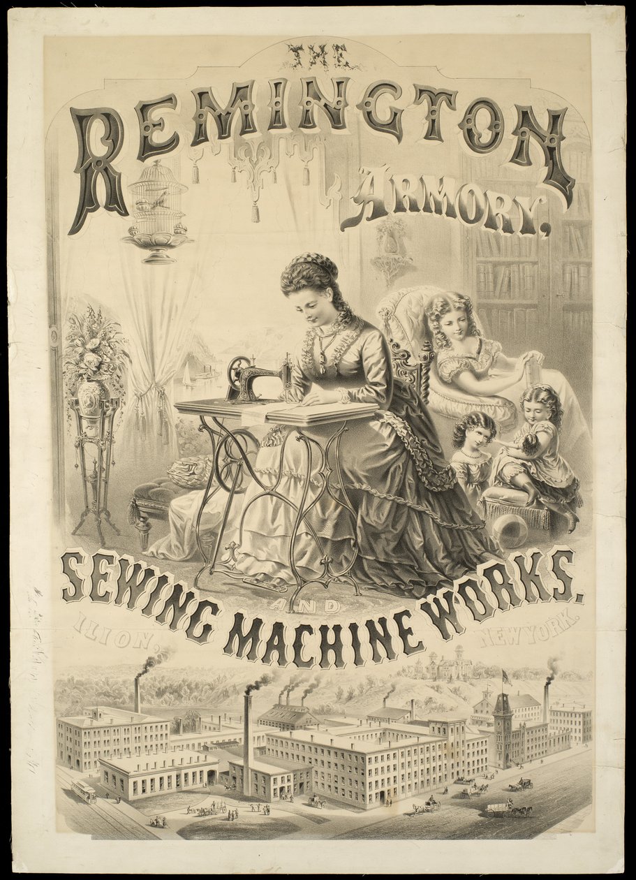 La armería Remington, fábrica de máquinas de coser, Ilion, Nueva York de American School