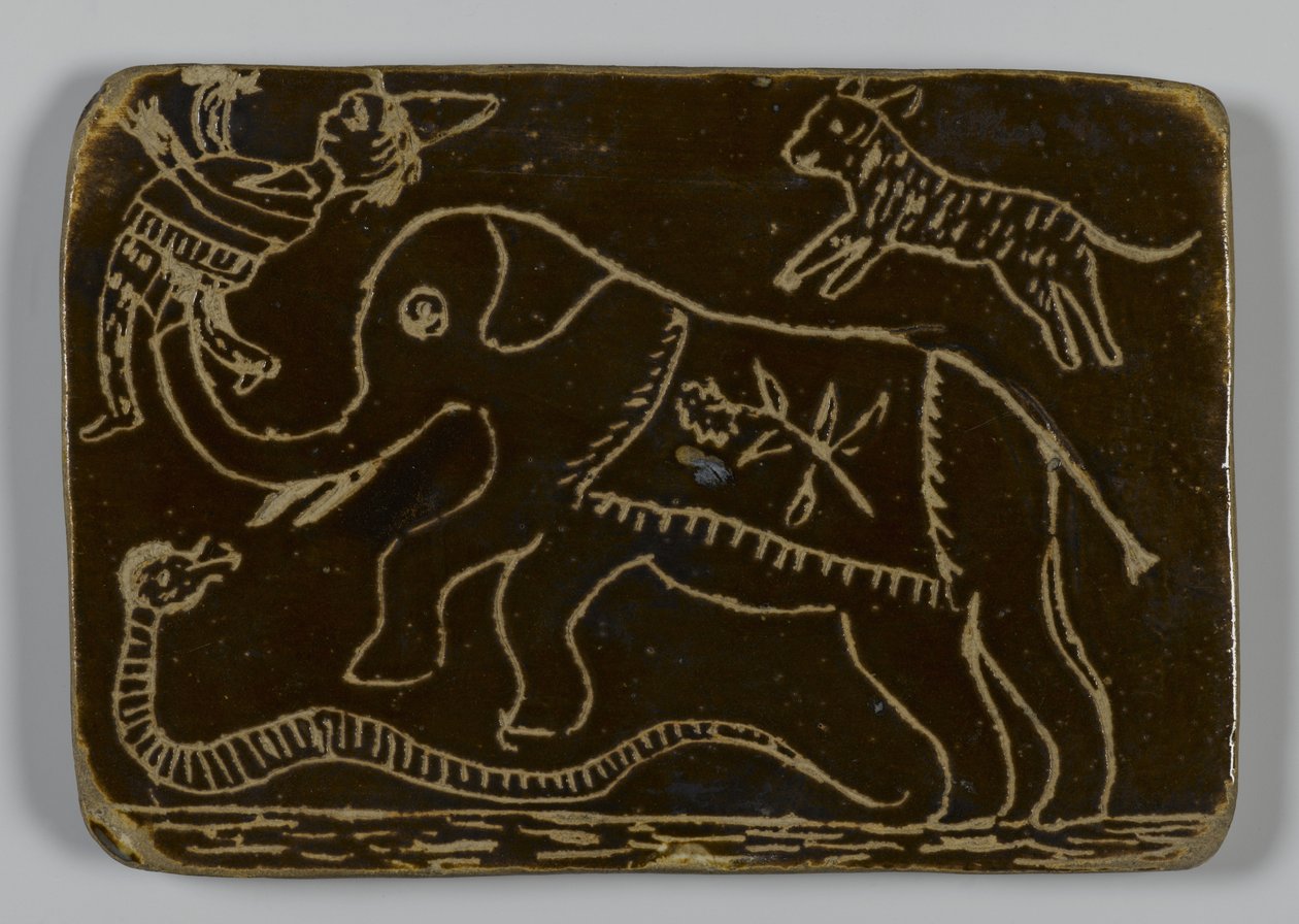 Azulejo con animal de American School